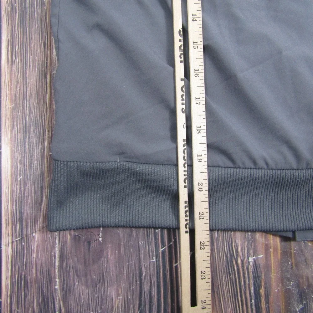 Adidas Utah Valley Track Jacket Mens M Gray Full Zip Wolverines Running Athletic